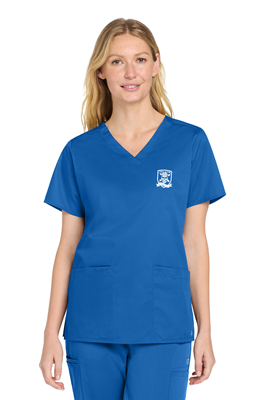 Wink Women’s WorkFlex V-Neck Top Royal 0824 [42776]