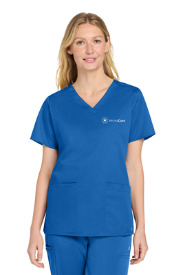 Wink Women’s WorkFlex V-Neck Top Royal 0824-electroCore [41828]