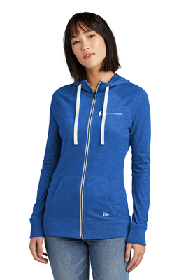 New Era Ladies Sueded Cotton Blend Full-Zip Hoodie [41251]