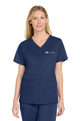 Wink Women’s WorkFlex V-Neck Top Navy 0824 [42769]