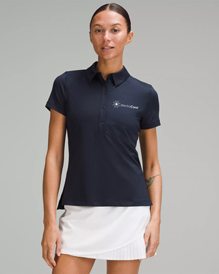 Lululemon Quick Dry Short-Sleeve Polo Shirt Straight Hem -Womens [40878]