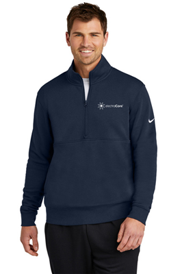 Nike Men's Club Fleece Sleeve Swoosh 1/2-Zip Navy 1225 [51212]